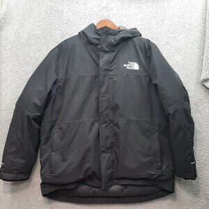 The North Face Mens 550 Black BALHAM Down Insulated Jacket XXL Camouflage Lining